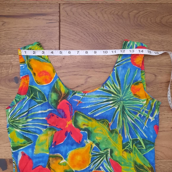 Jams World Vintage Marilyn Tropical Flower and Fruit Print Short Sun Dress - Picture 7 of 16